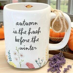 Rae Dunn White Autumn Mug